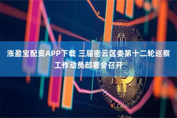 涨盈宝配资APP下载 三届密云区委第十二轮巡察工作动员部署会召开